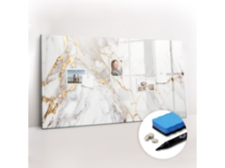 Quadro Magnético Decorativo Mármore Decorativo Para O Corredor Espelharte (120x60 Cm)