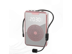 Alto Falante Portátil Recarregável Com Microfone Para Ensino, Treinamento E Visitas Guiadas Olysi Shop