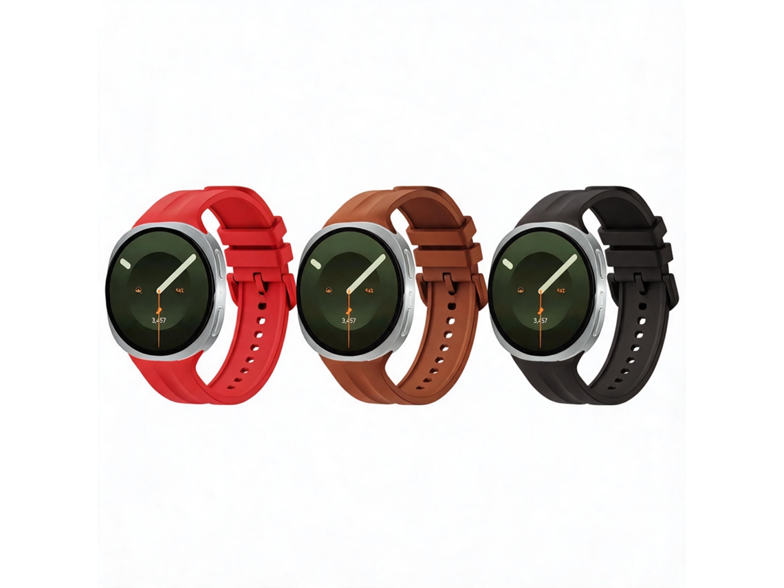 Pulseira de silicone para Samsung Galaxy Watch 9 40/44mm (3 núcleos)