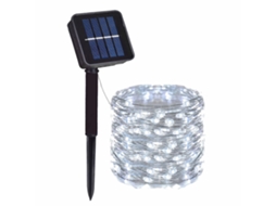 Luzes Solares de Led, Cordão Decorativo para Aniversários e Casamentos. MDUG (luz Branca, 12m, 100 Leds)