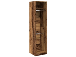 Conjunto 1 Wardrobe, Wardrobes Vidaxl Marrom Madeira Processada (50 X 50 X 200 Cm)
