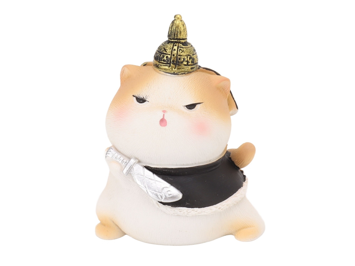 Adorno De Gato Em Resina Laxiscreed Para Decoração De Natal E Casa