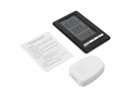 Laxiscreed Termómetro Eletrónico Sem Fio Com Relógio, Display Lcd Para Uso Interno E Externo