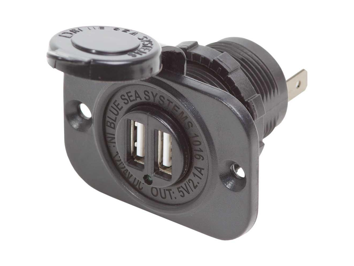 BLUE SEA Dual Usb Charger Socket 2.1A