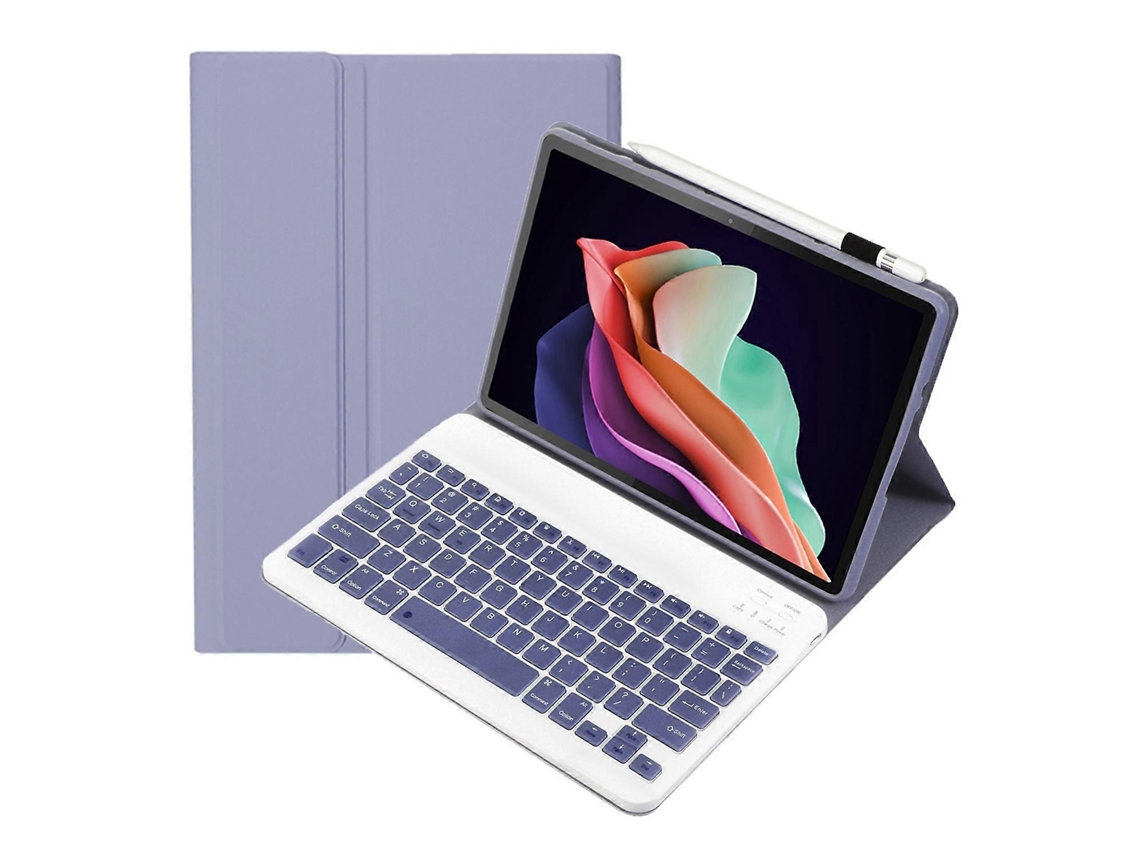 Capa De Couro Ultrafina E Destacável Com Teclado Bluetooth Para Tablet Huawei Matepad Se 10.4 (ah13)