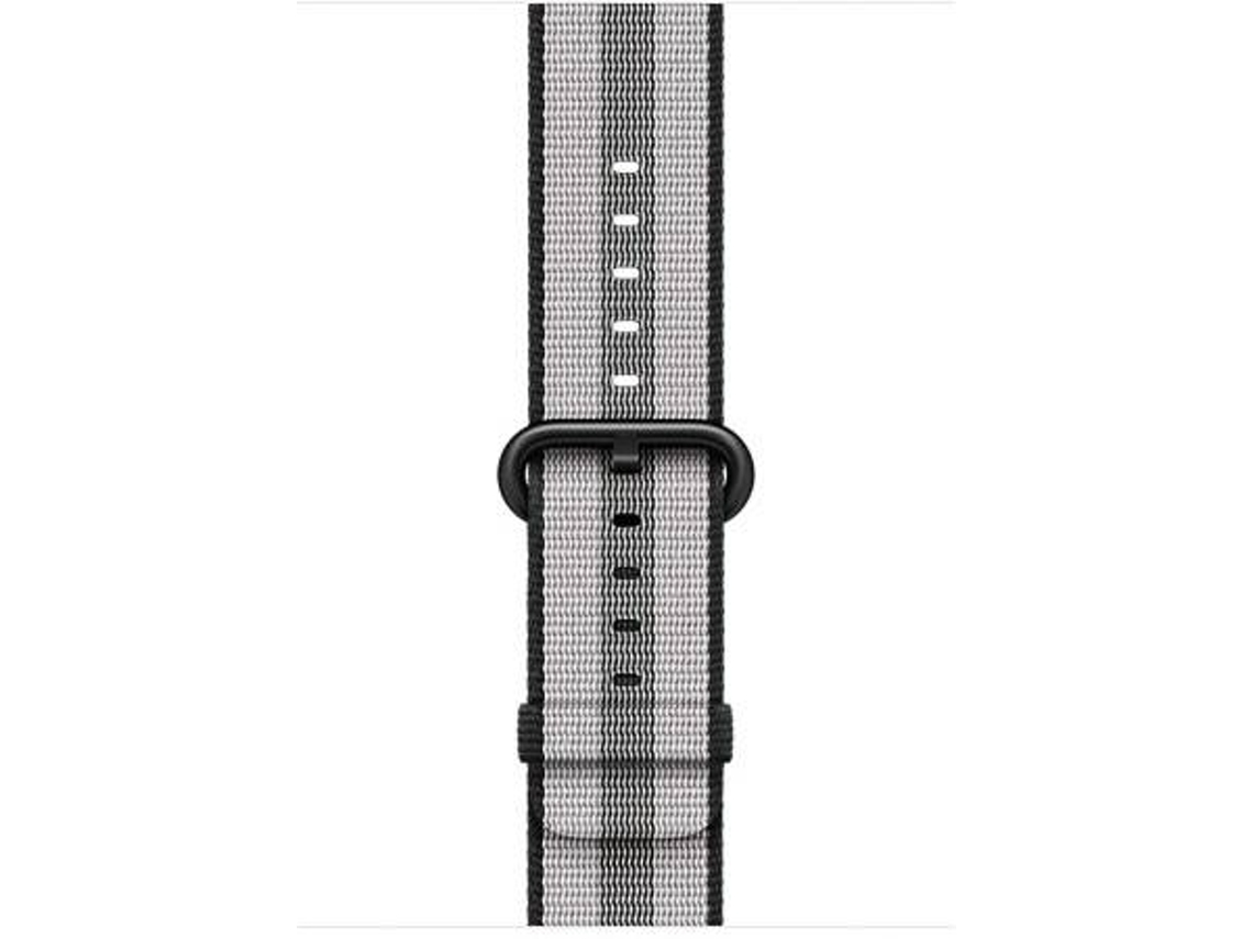 Bracelete APPLE 42mm Black Stripe Woven Nylon