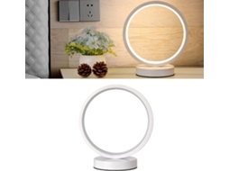 Luminária de mesa LED Amonida com design elegante, iluminação econômica para sala de estar e quarto, 18 cm de comprimento.