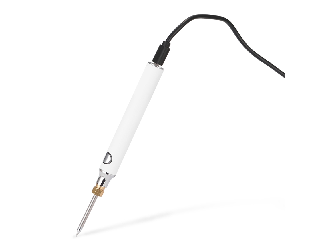 Ferro De Soldar Usb Laxiscreed Com Regulação De Temperatura E Suporte Integrado