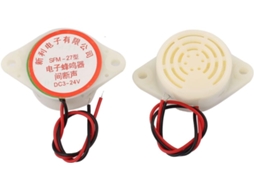 Buzzer eletrônico intermitente 24V 90dB 2 unidades CHABERLU