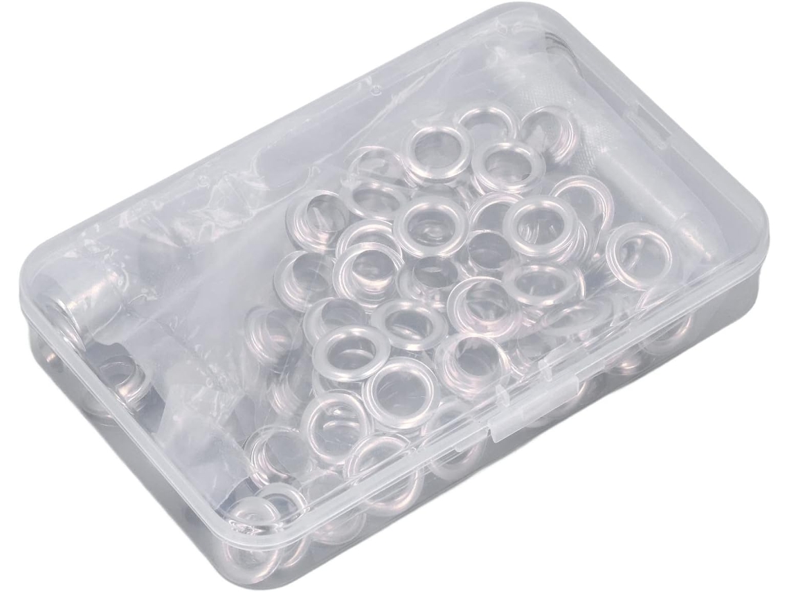 Kit Com 100 Peças De Ilhós, Conjunto Ferramentas Aço Inoxidável