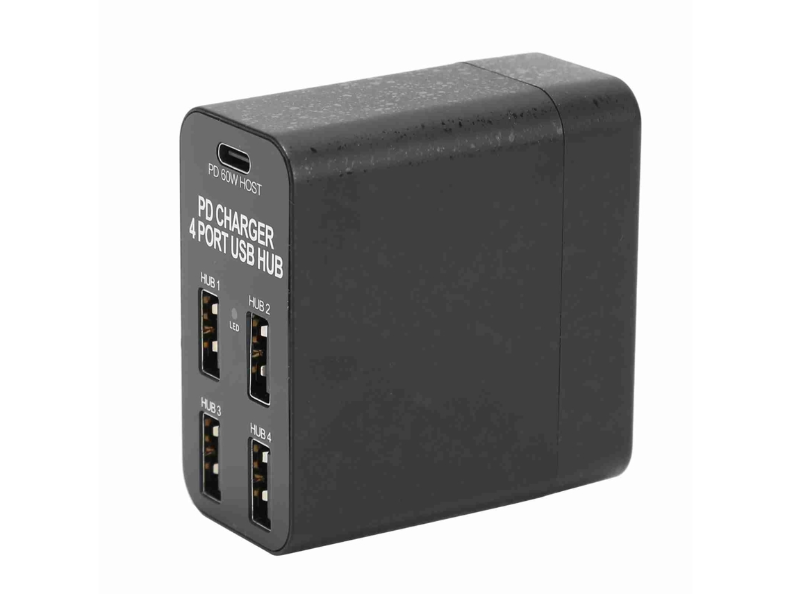 Hub Type C EOOCOO multifuncional com carregamento PD 65W e expansão 5 em 1