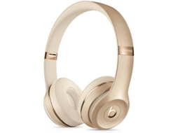 Auscultadores Bluetooth APPLE Beats Solo 3 (On Ear - Microfone - Dourado)