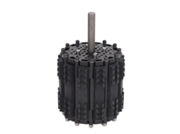 Roda de Esteira de Tanque Borracha Pom Anti Derrapante 112.1mm Diâmetro 124mm Largura