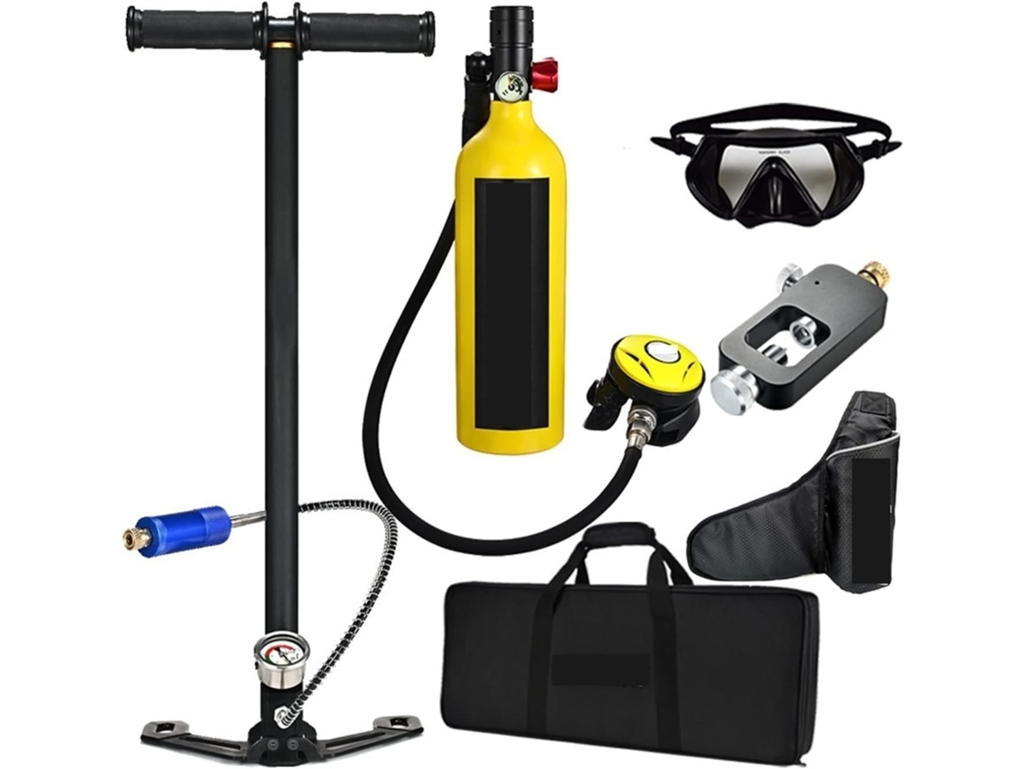 Mini Cilindro de Mergulho SFUSHOS com Respirador, Estilo Lazer ao Ar Livre