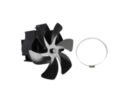 Ventilador De Estufa A Energia Térmica 6 Lâminas Preto