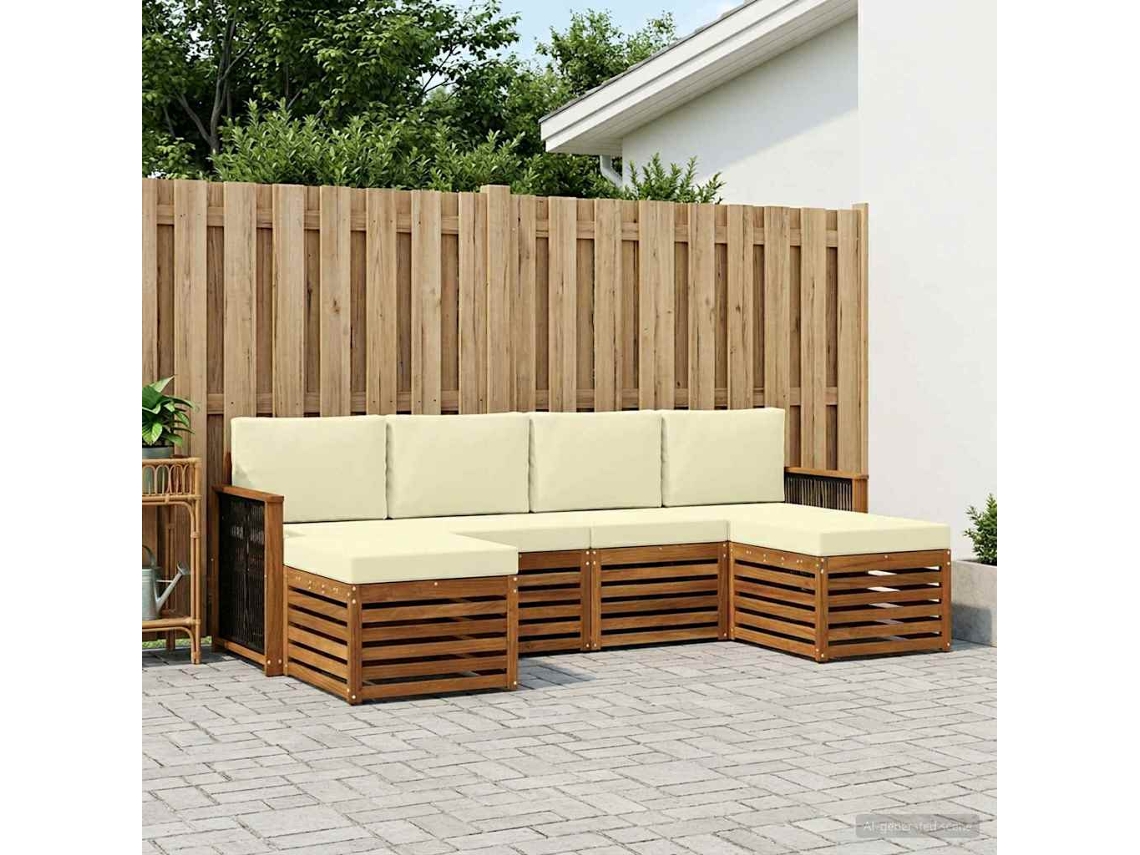 Vidaxl Conjunto De Sofás Para Exterior 5 Unid.