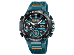Relógio MDUG esportivo com mostrador octogonal, elegante e luminoso (azul lago)