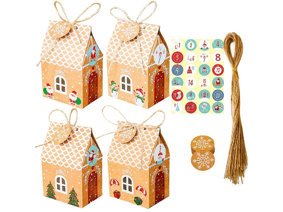 Kit Para Fazer Caixas De Presente De Calendário Do Advento De Natal Para Doces E Biscoitos Hengjian
