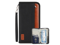 Passport Holder Travel Documents Waterproof Organiser Zip Sleeve With Shielded Radio Frequency Identification SUNNY SPACES