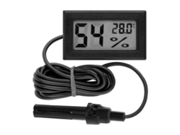 Termômetro E Higrômetro Digital Mini Eletrônico Para Medição De Temperatura E Umidade Em Ambientes Internos E Externos Com Sonda