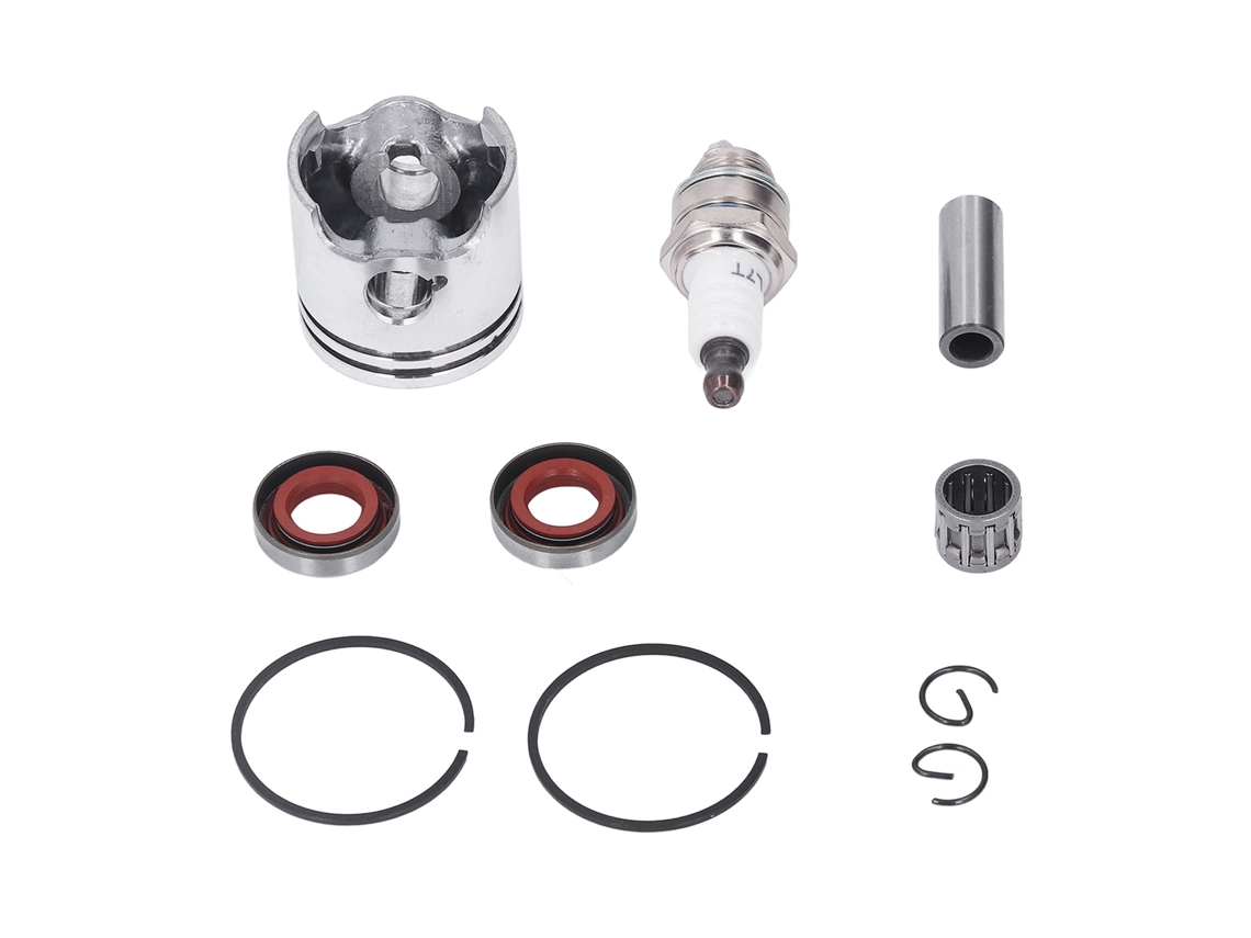 Kit Capa De Pistão Com Rolamento Agulha Circlip Pino Selador Para Stihl Fs120