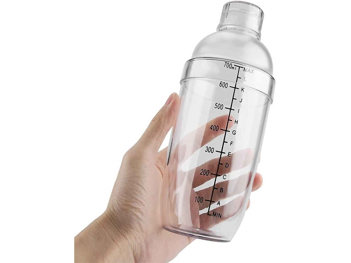 Misturador De Coquetéis Transparente À Prova De Vazamentos, Barra De Mistura Com Escala, 500 Ml, Pc, Coquetel Everley891 (1000m)
