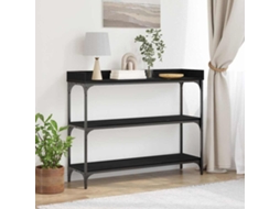 Vidaxl Mesa Console Carvalho Preto 100 X 30 X 80 Cm
