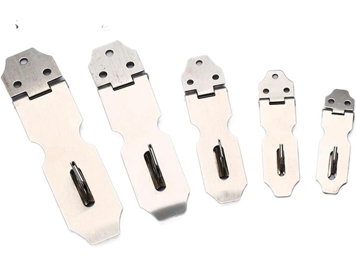Placa De Batente Para Fechadura Porta, Ferrolho De Fechadura Porta Em Aço Inoxidável Prateado 2a 5 Polegadas, 4 Peças 2 Polegadas