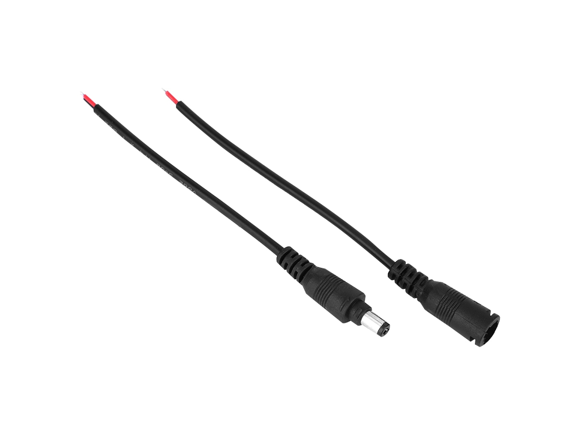 Conector Plug Jack Dc 5.5x2.1mm Com Cabe