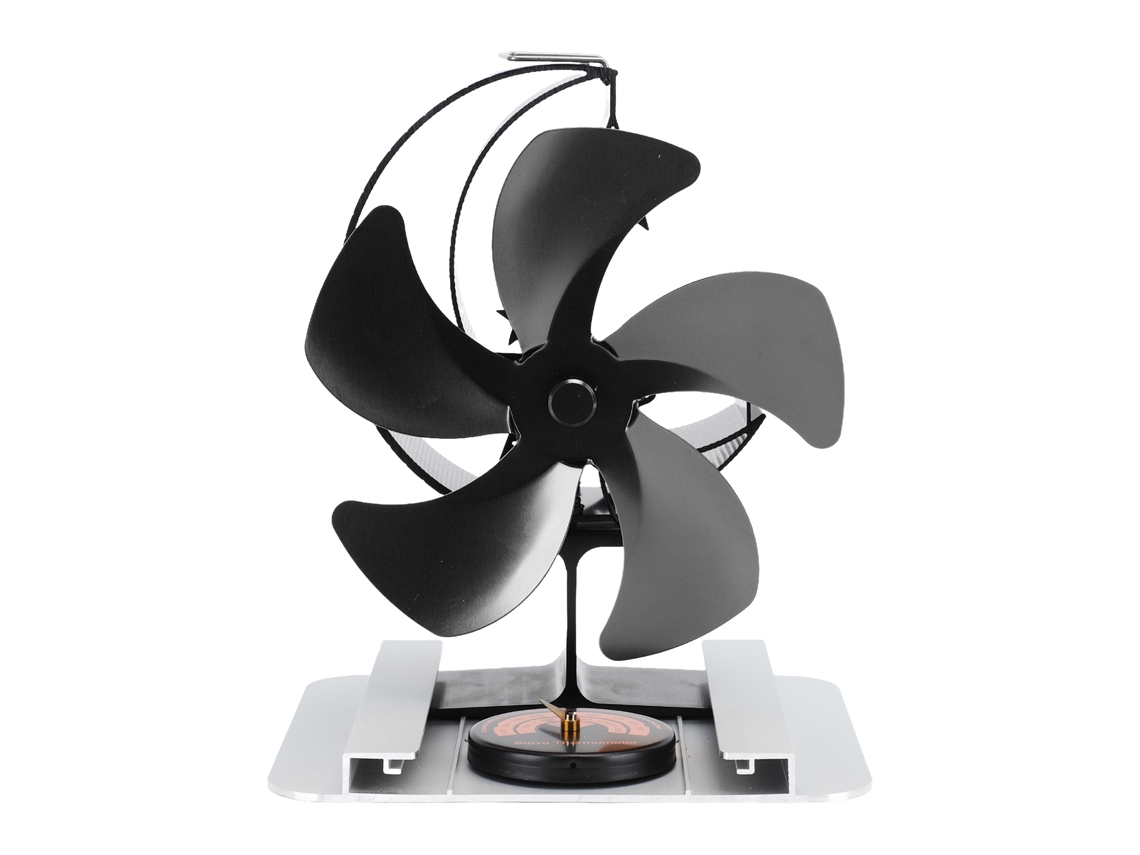Ventilador Estufa 5 Lâminas Termômetro Shield Anti calor