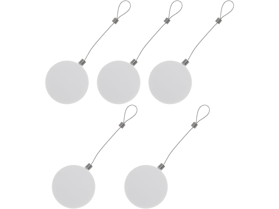 Pacote com 5 Stobaza Protetores de Cabo Retráteis Automáticos Antifurto em Aço e Abs, Multiuso 90cm para Lojas