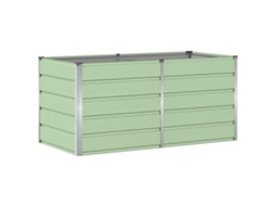 Conjunto 1 Vaso De Jardim Vidaxl Verde Aço (160 X 80 X 75 Cm)