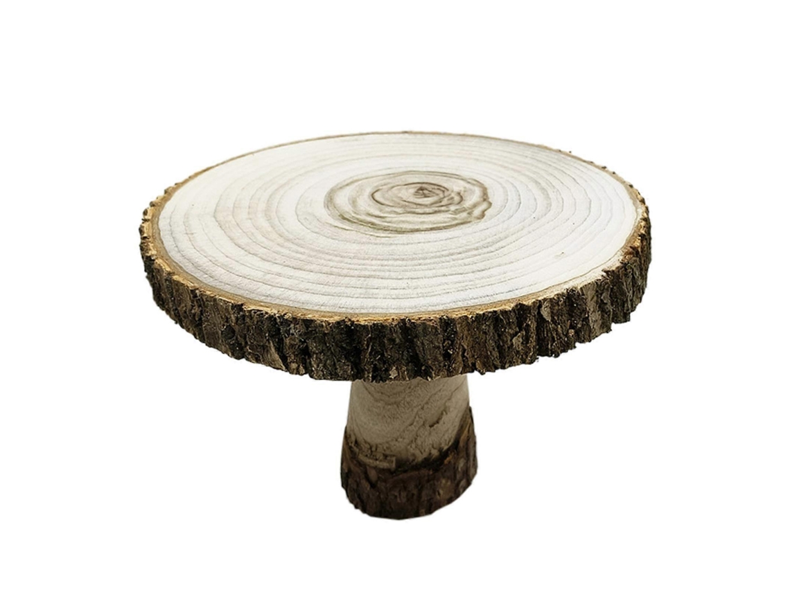 Suporte De Bolo De Madeira Suporte De Planta Ornamento Com Pernas Decoração De Natal Cupcake