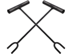 Conjunto de 2 chaves válvula corte hidrômetro em U com extensões S/MARCA