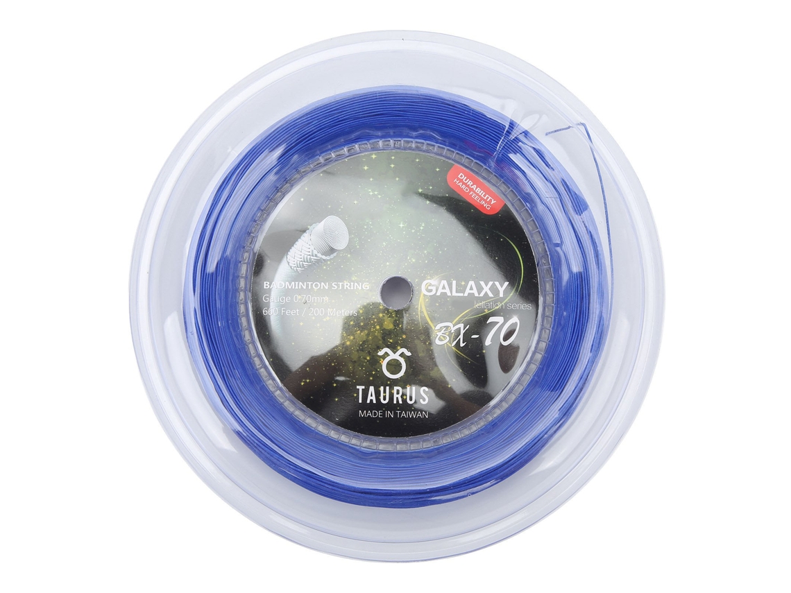 Linha de badminton Powerti Bx70 nylon, alta elasticidade, 0.7mm, 200m, azul | S/MARCA