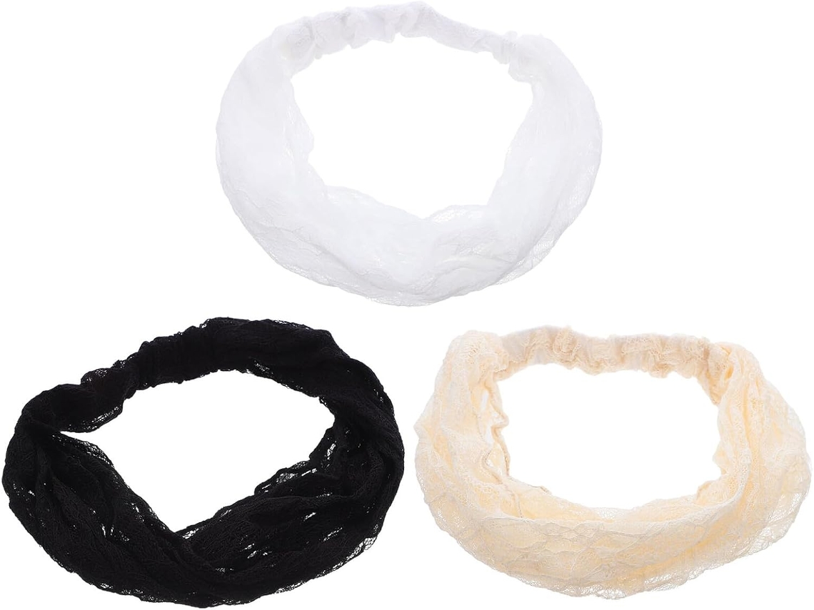 Faixas de cabelo femininas com elástico, tecido leve e antiderrapante.