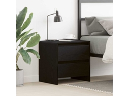 Vidaxl Armário De Cabeceira Carvalho Preto 45 X 34 X 44,5 Cm