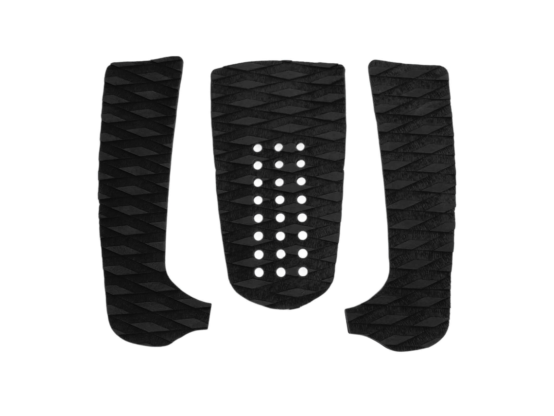 3 Peças de Tampas de Tração Antiderrapante Eva para Prancha de Surf, Paddleboard, Longboard, Shortboard Preto S/MARCA