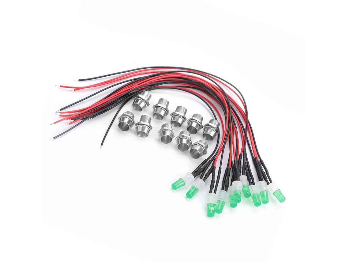 Laxiscreed Lâmpadas Led 12v 8mm Bordo Pré-cabladas Para Iluminação Brilhante E Clara