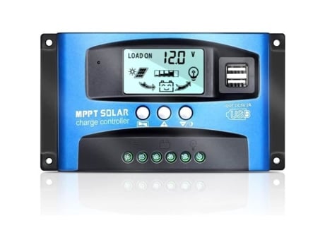 Regulador de painel solar, carregador de bateria solar MPPT 100A controlador de carga solar com display LCD USB 12V 24V ABS Manual do usuário68 SSS