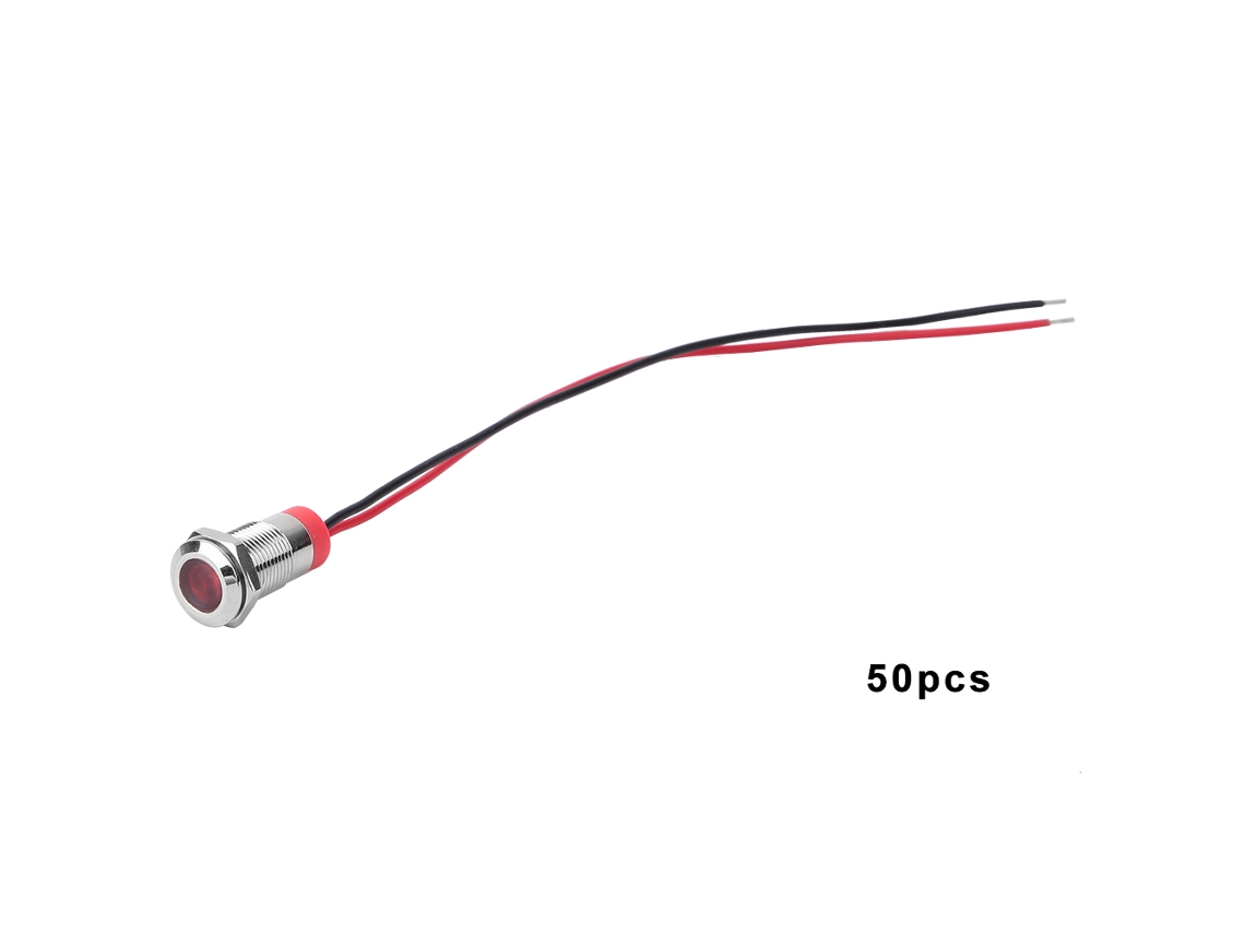 Indicador Led Aviso Metálico Bem-10c Ip65 À Prova D'água Sunflare