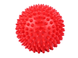 Omni-rodillo De Masaje De Plástico Duradero Pelotas Espinosas Para Fitness Relajación De Dedos Rojo 9cm