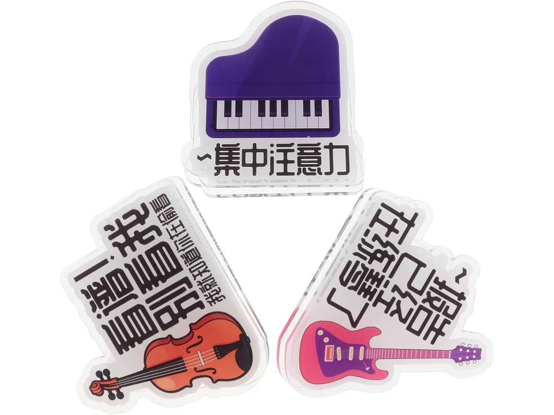 Suporte para partituras Yardwe com 3 prendedores para piano, violino e guitarra, em plástico leve e resistente.
