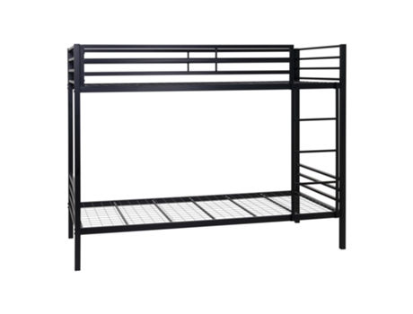 Beliche Mog Casa Completo Corrimão Escada Metálica Modelo Christian Tubular I-FLAIR Aço Metal Preto (96.5x208x164.5cm)