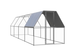 Vidaxl Galinheiro De Exterior 2x8x2 M Aço Galvanizado