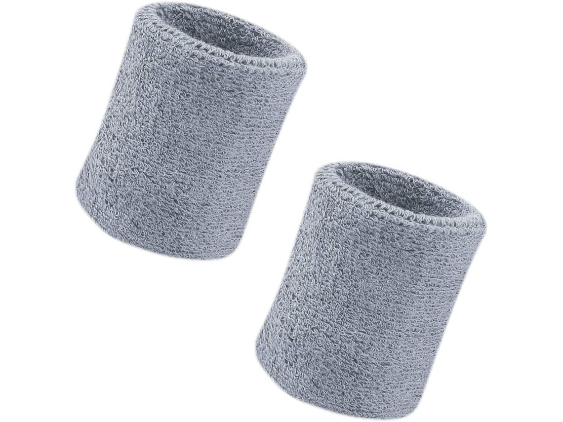 lcs Pacote Com 2 Faixas De Pulso De 10 Cm (4 Polegadas) Em Algodão Macio E Grosso, Ideais Para Tênis, Academia, Futebol, Basquete E Corrida.