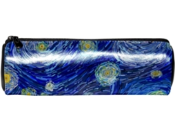 Estojo Artigos De Papelaria Com Estampa Galáxia E Céu Estrelado Azul