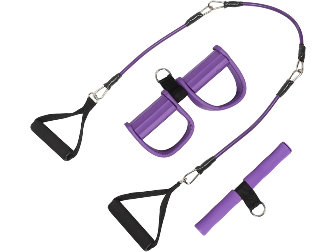 Faixa Elástica De Resistência Ajustável Com Pedal, Portátil E Multifuncional, Ideal Para Exercícios Em Casa Na