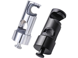 Conjunto De 2 Suportes Ajustáveis Para Chuveiro, Compatíveis Com Hastes De 16a 27mm, Com Giro De 120 Graus, Base