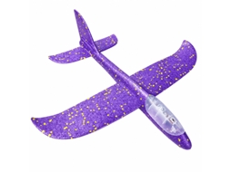 Aeronave De Espuma Com Luzes Bk 81195 Roxo